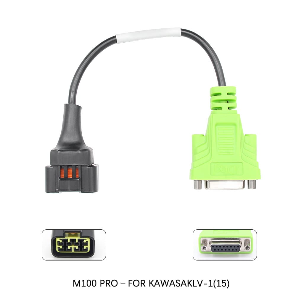 JDiag M100 Pro uniwersalny skaner diagnostyczny OBD-2 do motocykli (funkcja testera baterii, adaptery w zestawie)