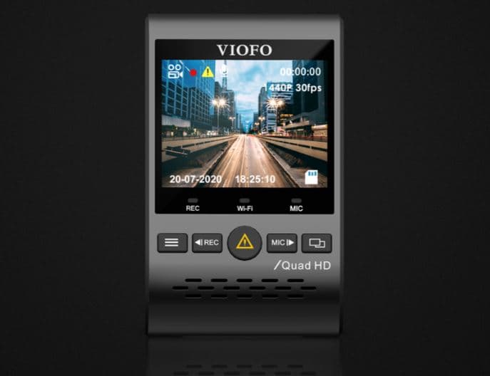 Viofo A129 Plus Duo-G dyskretna kamera samochodowa przód 2K Quad HD + tył Full HD GPS, Sony Starvis, G-sensor, mikrofon, Wi-Fi, BT - Łódź, Zbąszyńska 2