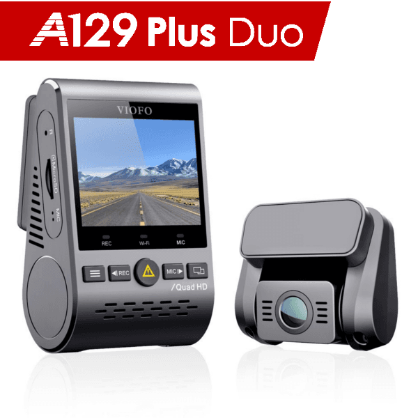 Viofo A129 Plus Duo-G dyskretna kamera samochodowa przód 2K Quad HD + tył Full HD GPS, Sony Starvis, G-sensor, mikrofon, Wi-Fi, BT - Łódź, Zbąszyńska 2