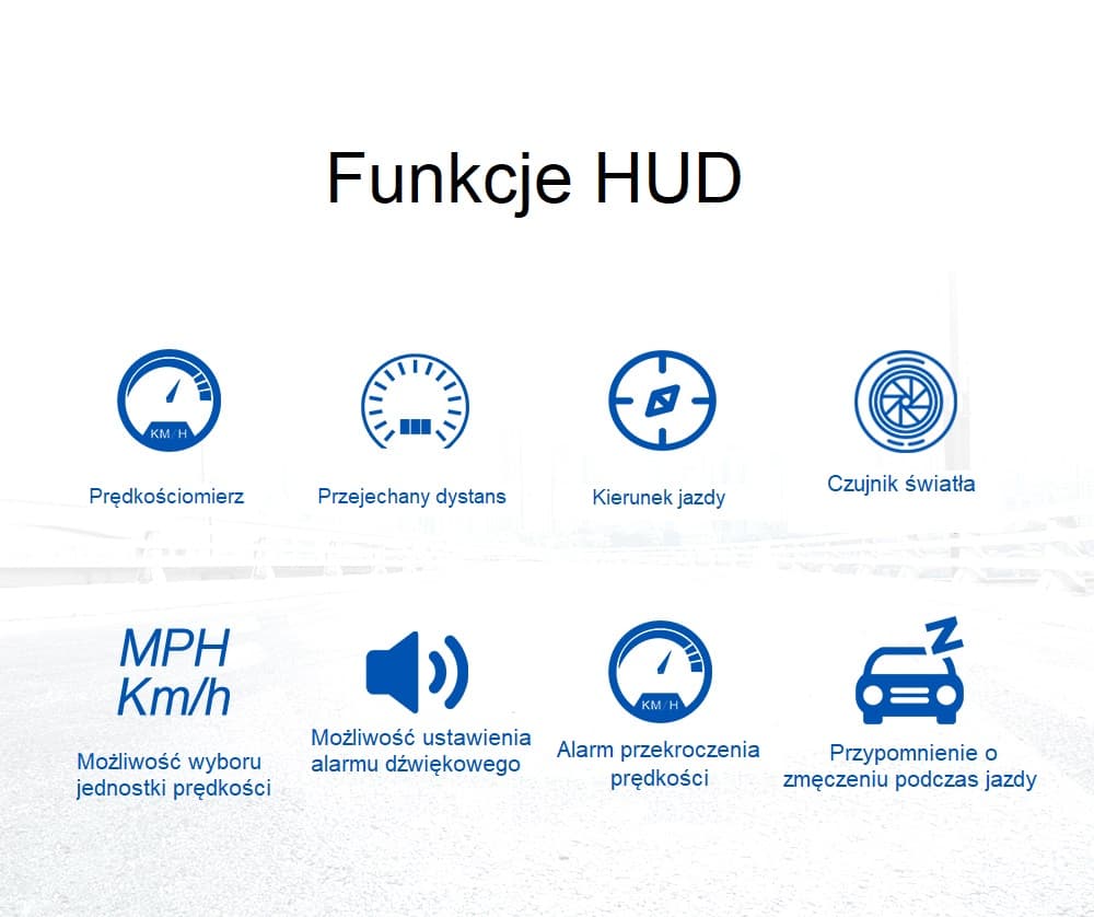 Wyświetlacz samochodowy G1 wskaźnik prędkości do Twojego auta - prędkościomierz GPS / HUD