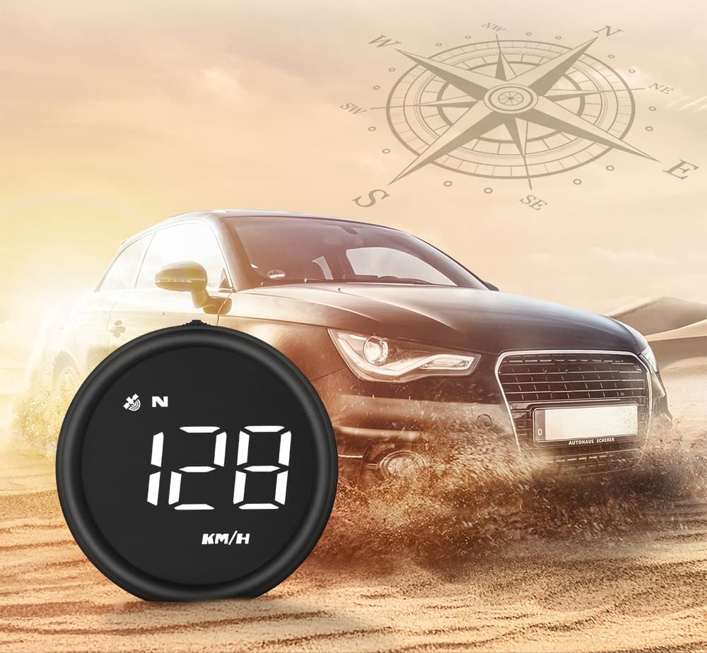 Wyświetlacz samochodowy G1 wskaźnik prędkości do Twojego auta - prędkościomierz GPS / HUD