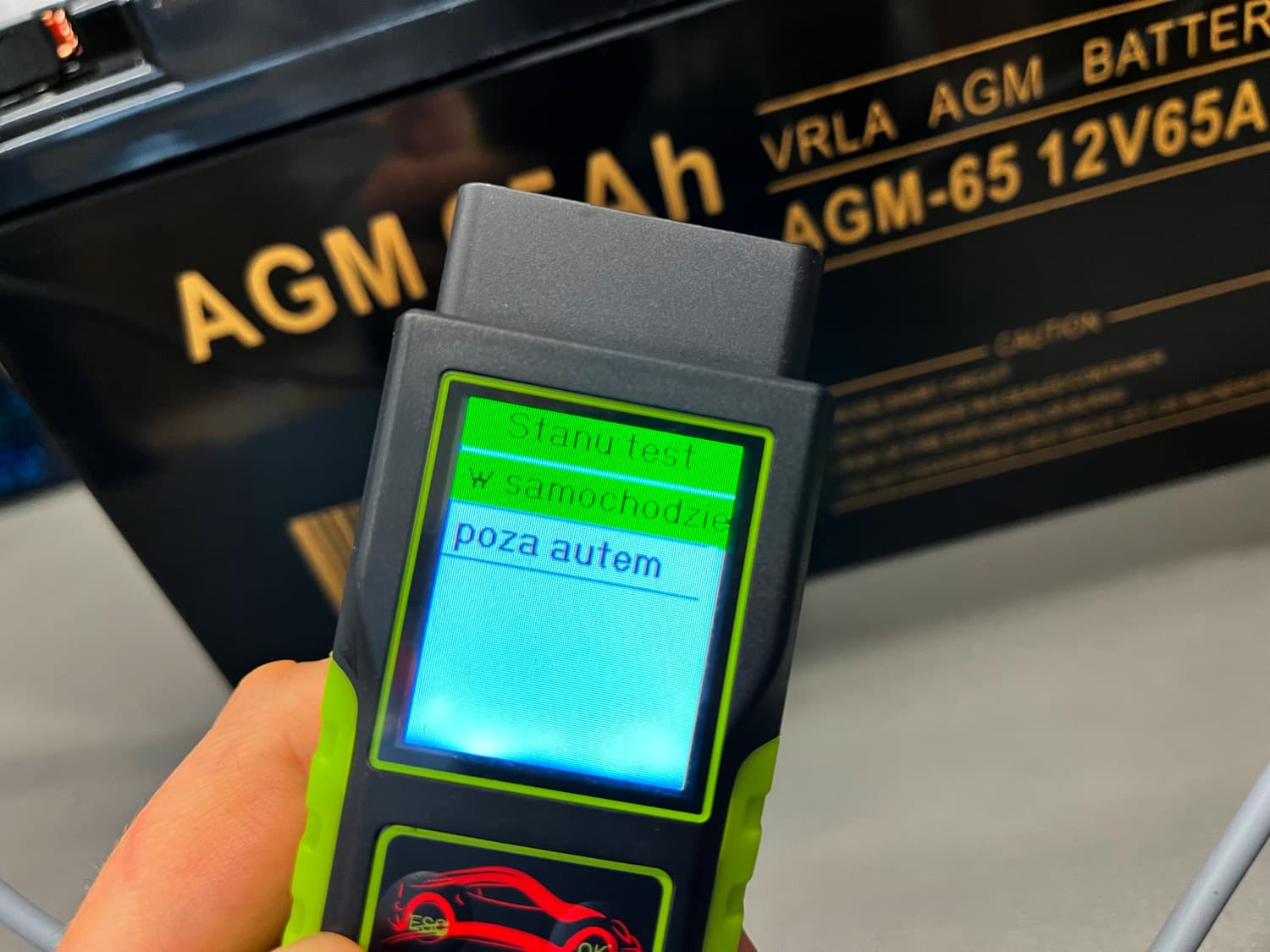 TOPDIAG BT400 PowerTool 4 in1 samochodowy tester zasilania (test baterii, podtrzymanie napięcia, piny OBD2, pobór prądu), POLSKIE MENU