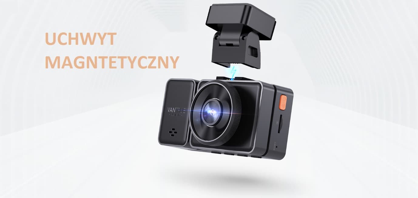 Zestaw VANTRUE E3 + karta pamięci 512GB + moduł zasilania - potrójny wideorejestrator samochodowy (1944P+1080P+1080P 30FPS) 
