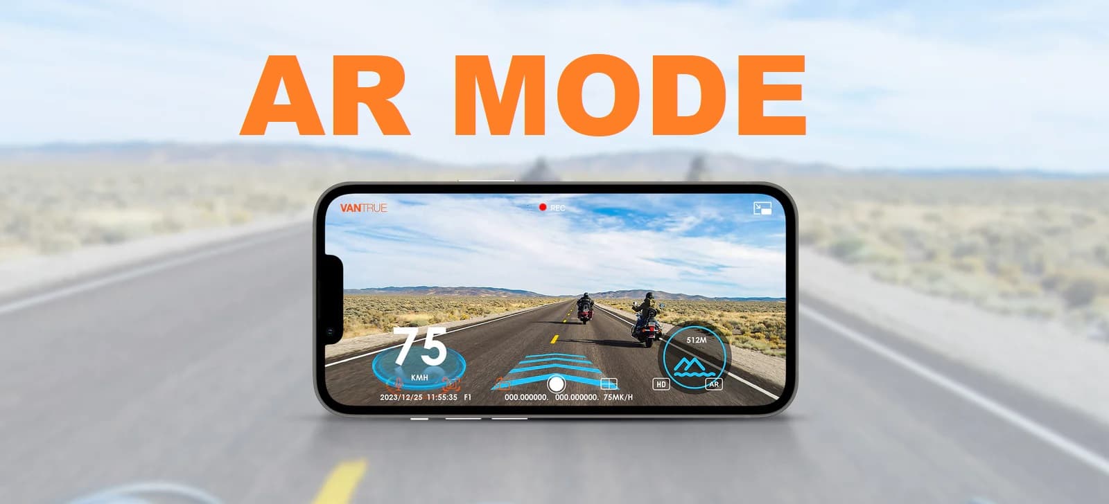 Vantrue Falcon 1 F1 kamera motocyklowa - rejestrator jazdy 2CH 4K + Full HD 1080p / WiFi / GPS