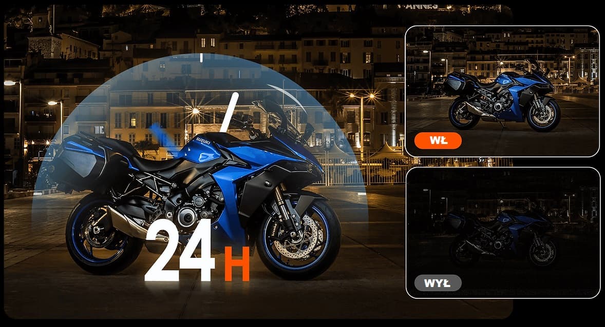Vantrue Falcon 1 F1 kamera motocyklowa - rejestrator jazdy 2CH 4K + Full HD 1080p / WiFi / GPS