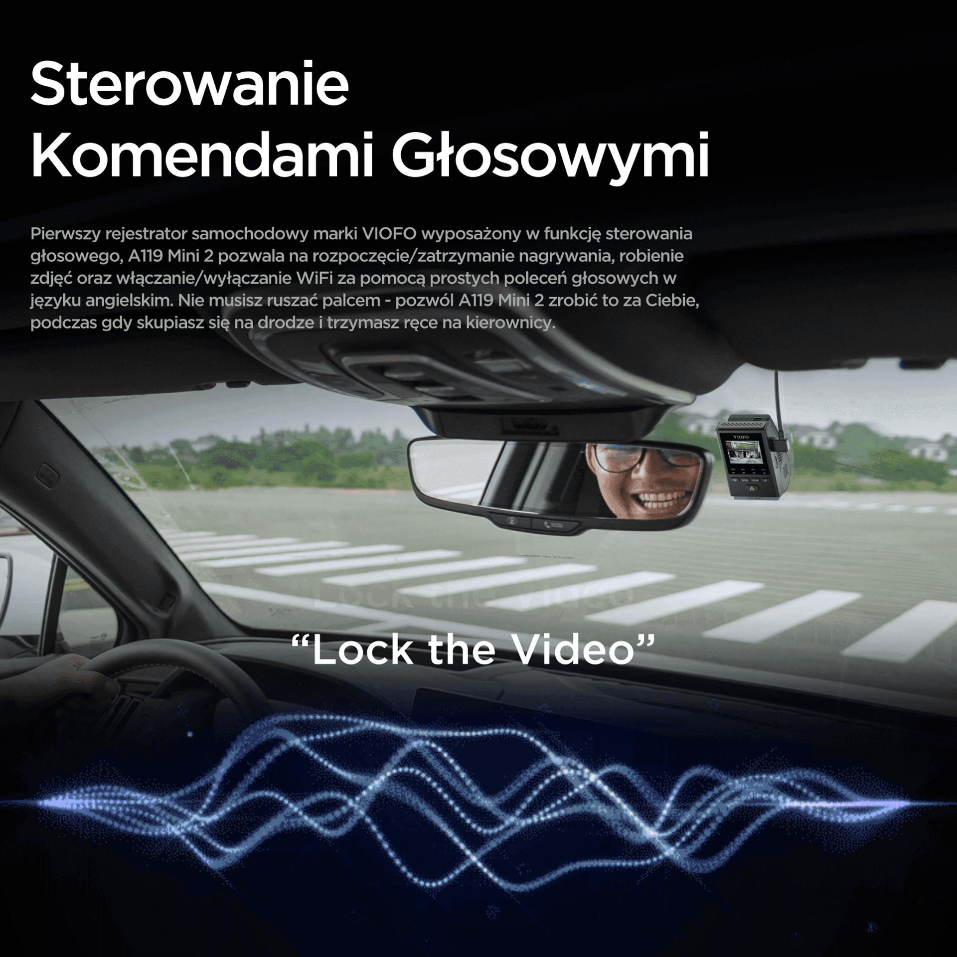 VIOFO A119 MINI 2 najmniejsza kamera samochodowa Viofo 2K HDR GPS, Sony Starvis 2, G-sensor, mikrofon, Wi-Fi, BT