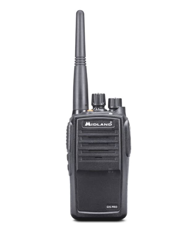 Midland G15 PRO profesjonalna krótkofalówka PMR bez zezwoleń, VOX, IP67