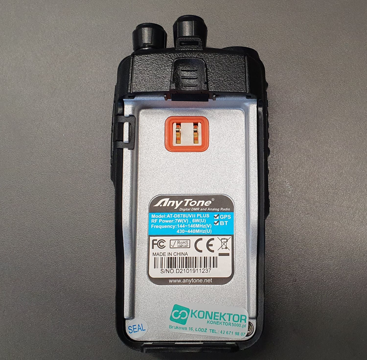 AnyTone AT-D878 UVII PLUS APRS przycisk BT + GPS ręczny radiotelefon cyfrowy/analogowy DMR wersja EXPORT VHF/UHF (136-174MHz, 400-480MHz) POLSKA INSTRUKCJA