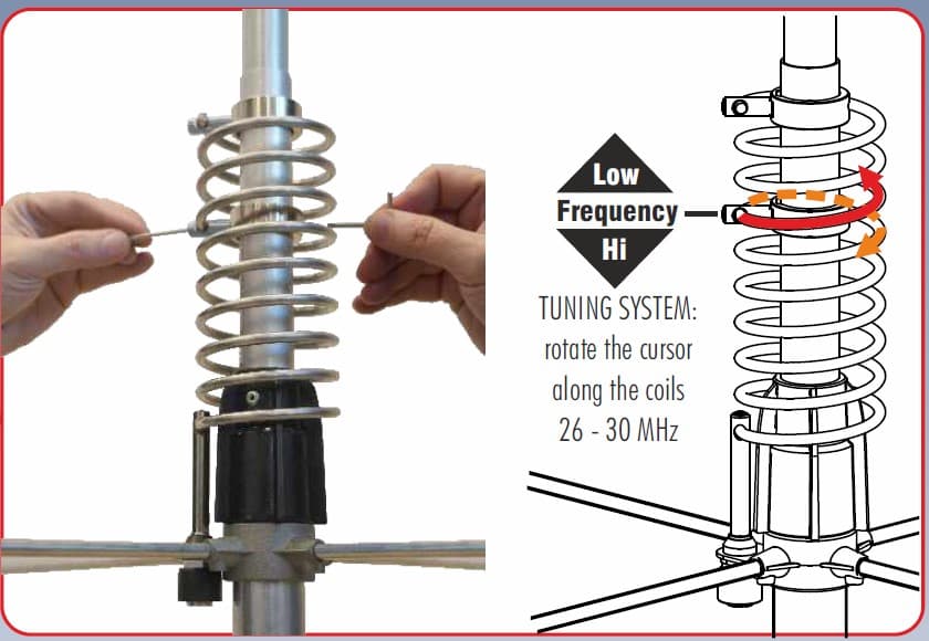 SIRIO MONSOON antena bazowa CB / 10m, 5/8 fali, 26-30MHz, długość 720cm