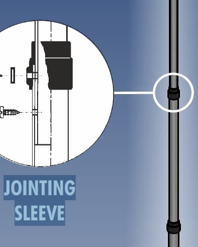 SIRIO MONSOON antena bazowa CB / 10m, 5/8 fali, 26-30MHz, długość 720cm