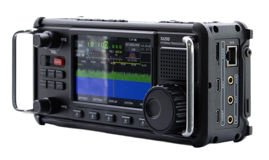 XIEGU X6200 przenośny radiotelefon amatorski SDR HF/50 MHz, ATU, odłączany akumulator, duży 4" wyświetlacz NOWOŚĆ!, PEŁNA POLSKA INSTRUKCJA