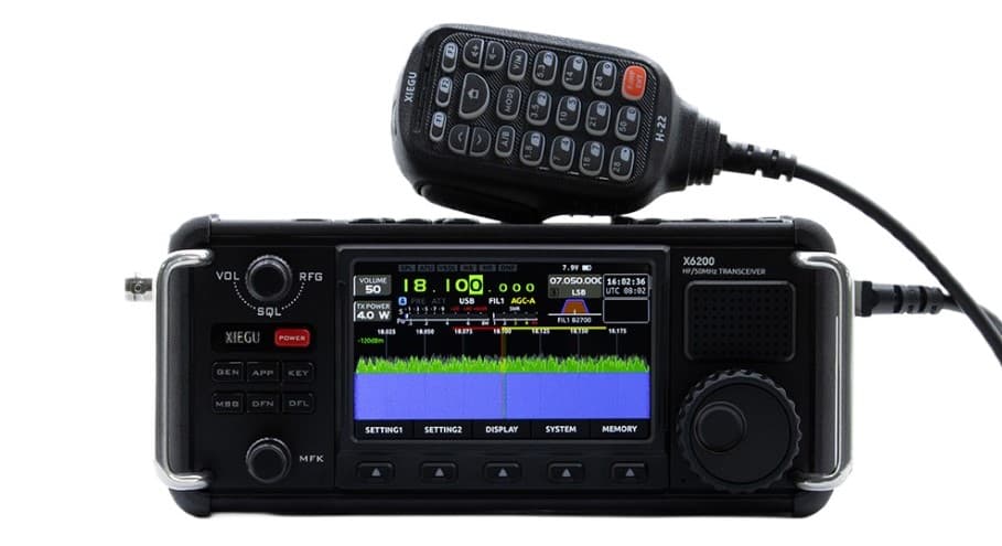 XIEGU X6200 przenośny radiotelefon amatorski SDR HF/50 MHz, ATU, odłączany akumulator, duży 4" wyświetlacz NOWOŚĆ!, PEŁNA POLSKA INSTRUKCJA