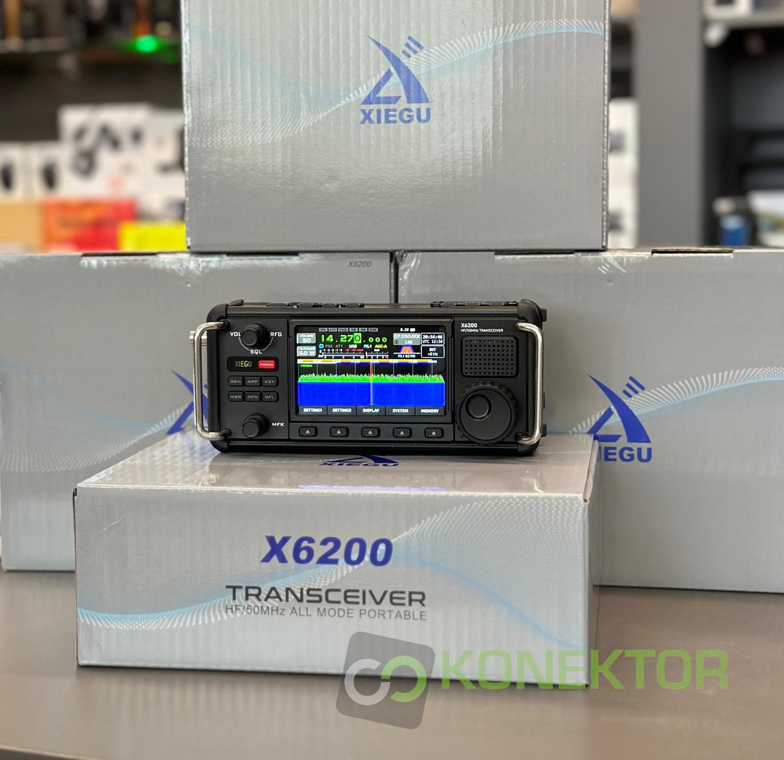 XIEGU X6200 przenośny radiotelefon amatorski SDR HF/50 MHz, ATU, odłączany akumulator, duży 4" wyświetlacz NOWOŚĆ!, PEŁNA POLSKA INSTRUKCJA