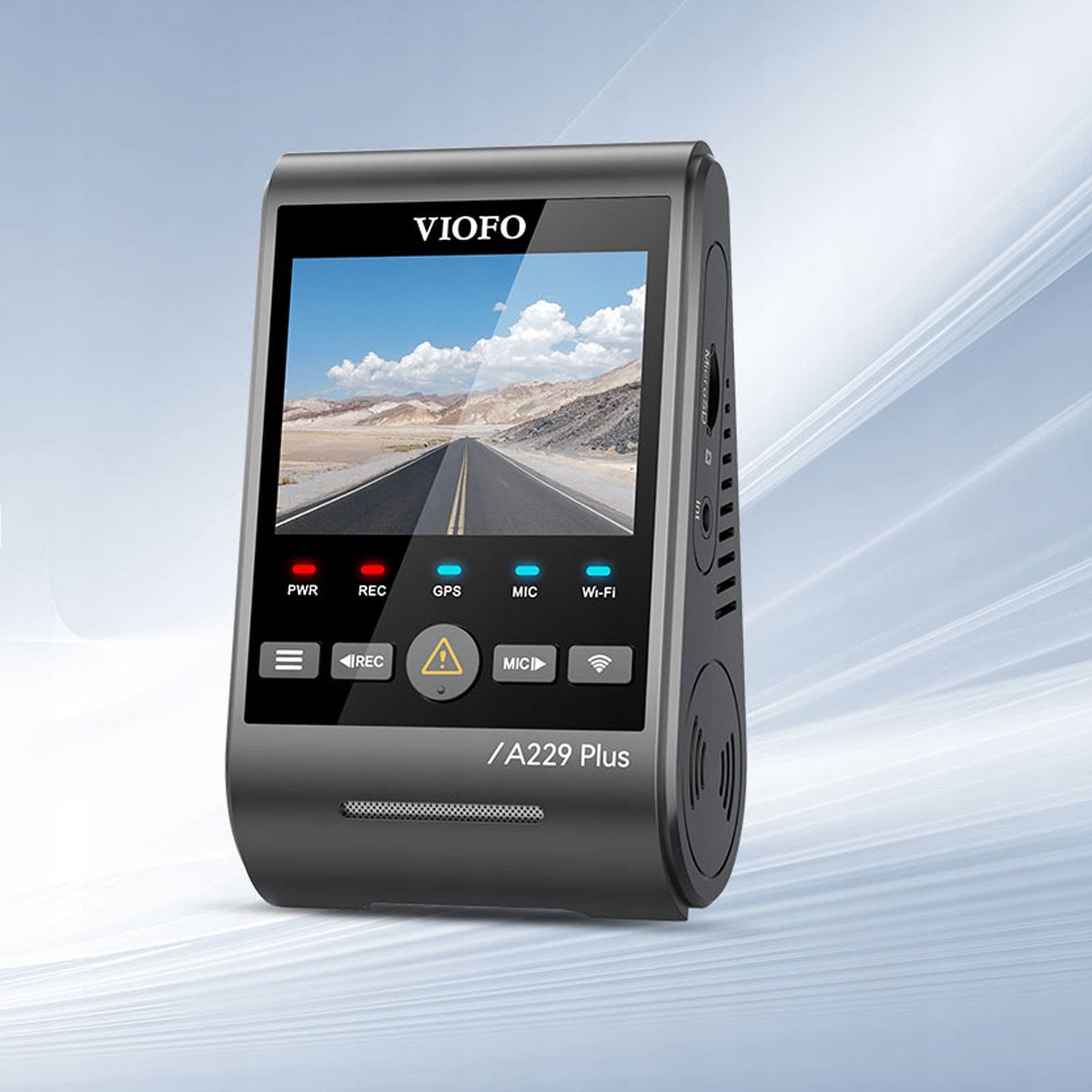 Viofo A229 Plus Duo IR dyskretna kamera samochodowa przód 2K Quad HD wnętrze Full HD - idealny wideorejestrator do TAXI, UBER, BOLT