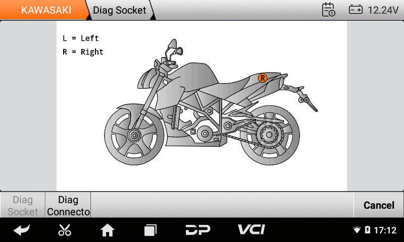 OBDSTAR iSCAN KAWASAKI interfejs diagnostyczny, programowanie kluczy, TPMS - diagnostyka i kodowanie motocykli Kawasaki