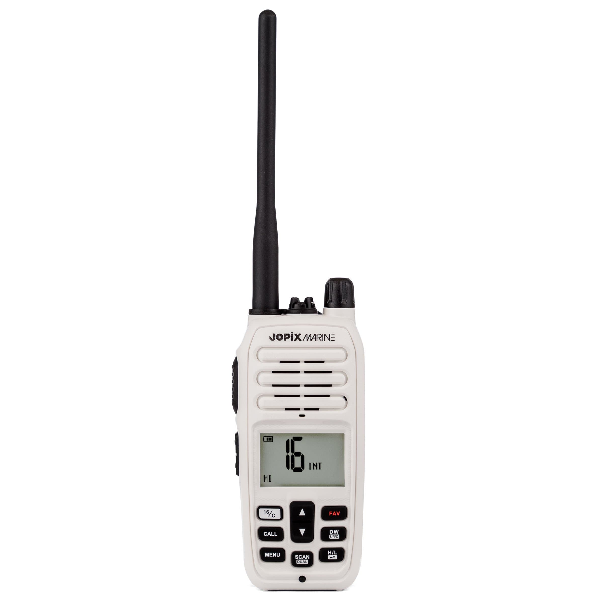 Jopix Marine 616P WHITE ręczny radiotelefon morski VHF IP67, pływający, moc 5W, NRC, WX, czujnik wody - możliwość rejestracji w UKE