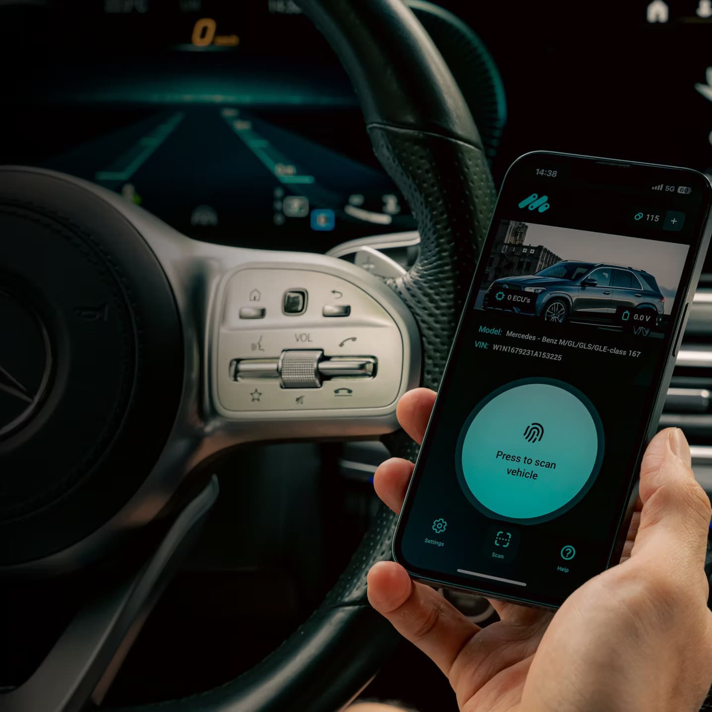 MBito OBD2 dla Mercedes + 150 kredytów - interfejs diagnostyczny OBD-II bluetooth Android/iPhone - zestaw do diagnostyki i kodowania