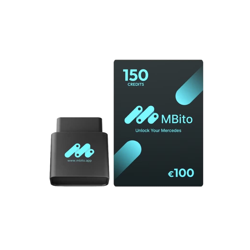 MBito OBD2 dla Mercedes + 150 kredytów - interfejs diagnostyczny OBD-II bluetooth Android/iPhone - zestaw do diagnostyki i kodowania