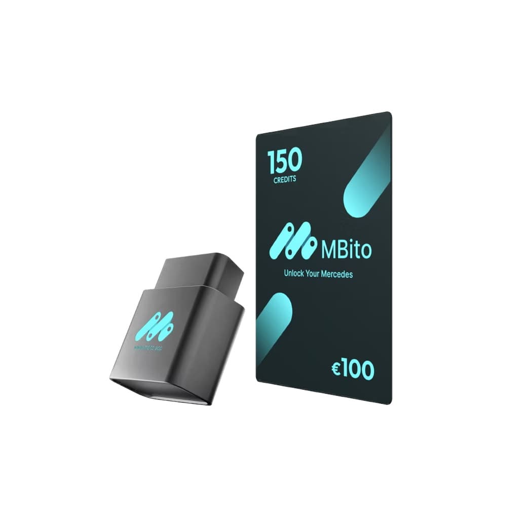 MBito OBD2 dla Mercedes + 150 kredytów - interfejs diagnostyczny OBD-II bluetooth Android/iPhone - zestaw do diagnostyki i kodowania