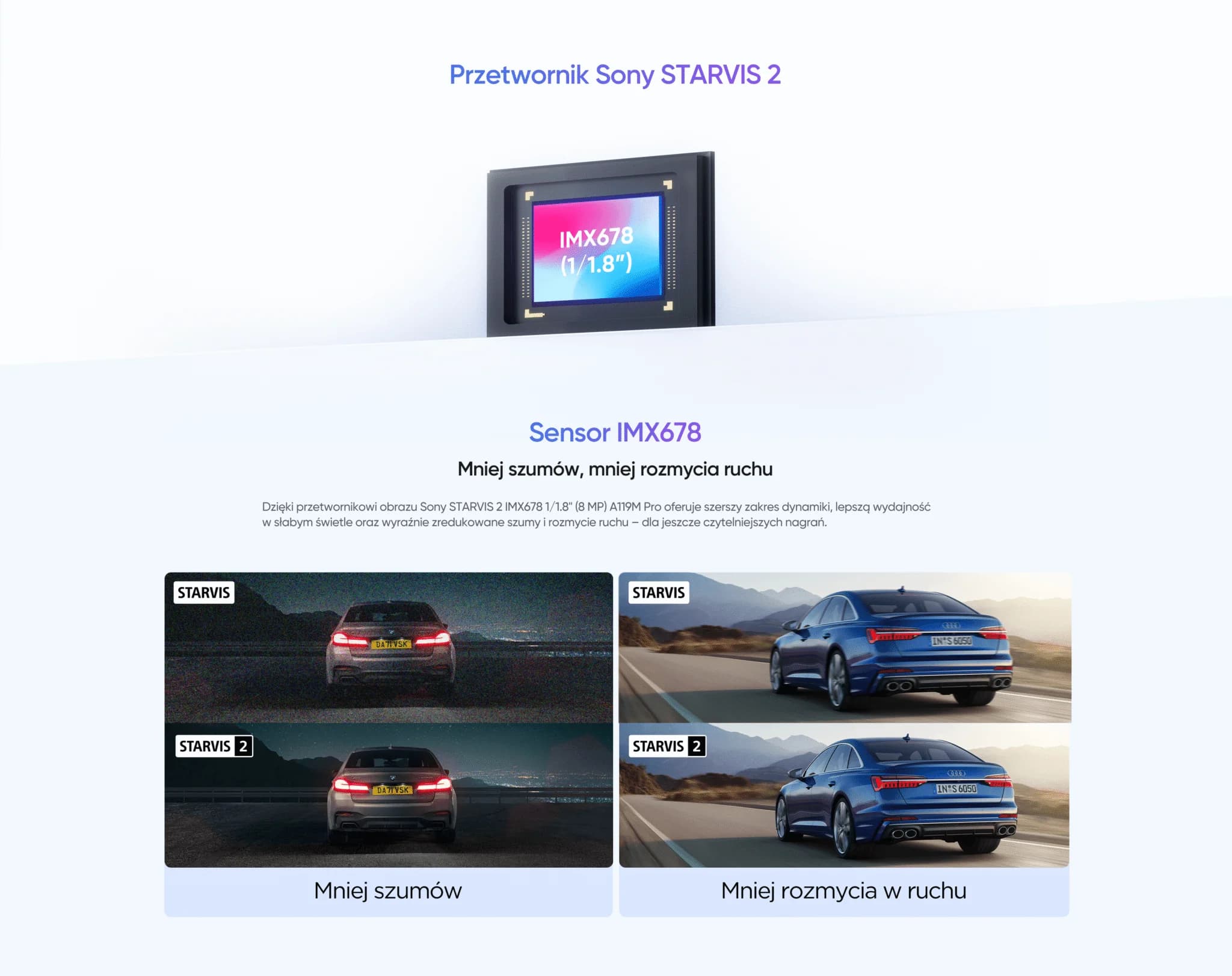 VIOFO A119M PRO najmniejsza kamera samochodowa 4K Ultra HD 30 FPS + HDR, Sony Starvis 2, GPS, G-sensor, mikrofon, Wi-Fi 6, BT