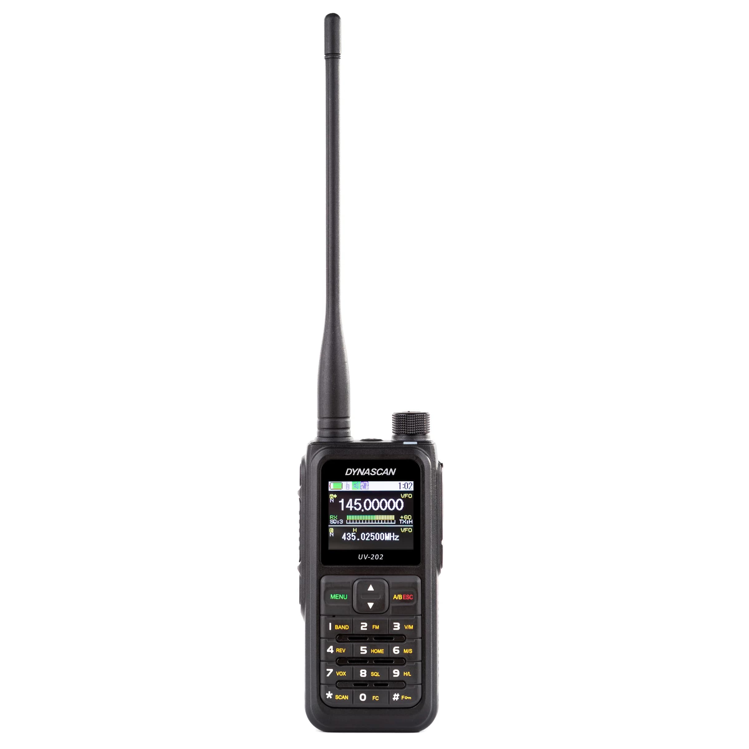 DYNASCAN UV-202 EXPORT ręczny radiotelefon 5W VHF/UHF FM + AIRBAND, IP67, USB-C, pełna polska instrukcja