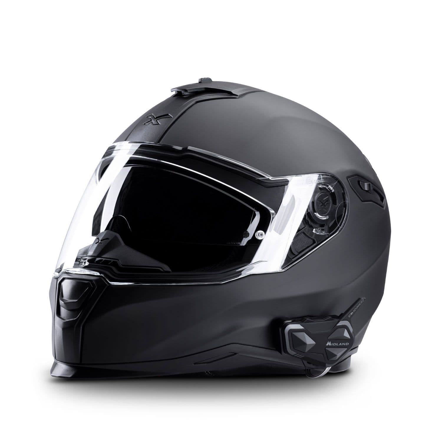 Midland BTR1 ADVANCED X TWIN 2x Interkom z radiem FM + słuchawki i mikrofon - interkom motocyklowy Bluetooth - zestaw na dwa kaski