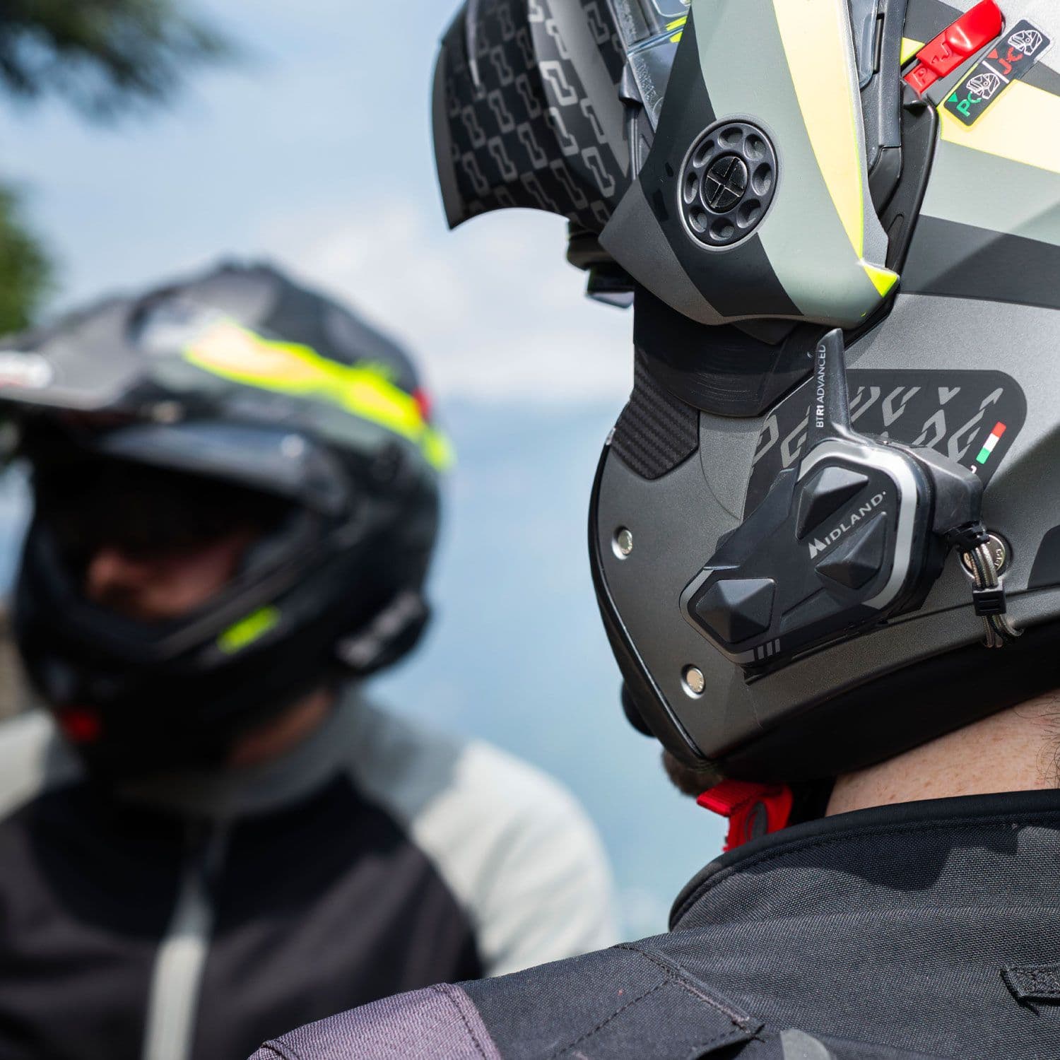Midland BTR1 ADVANCED X TWIN 2x Interkom z radiem FM + słuchawki i mikrofon - interkom motocyklowy Bluetooth - zestaw na dwa kaski