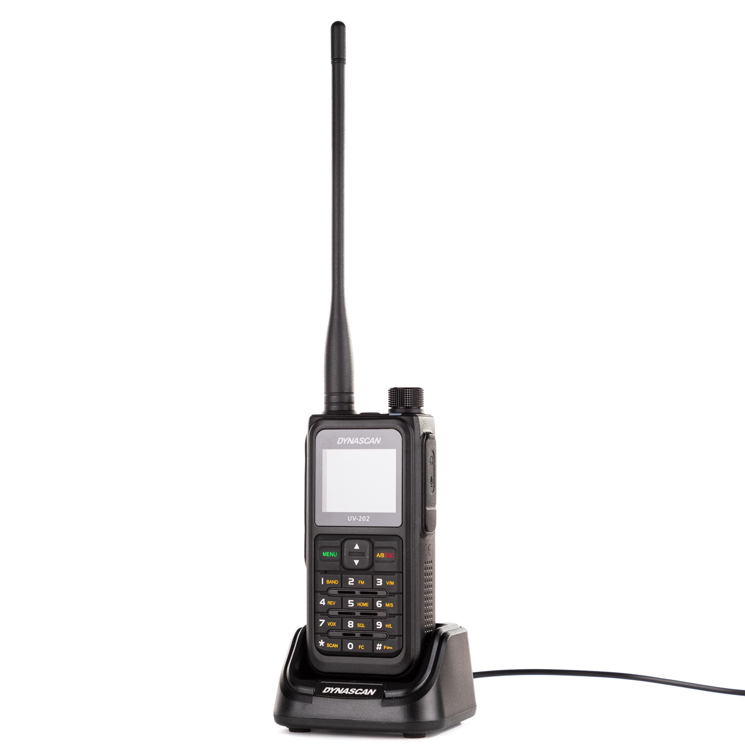 DYNASCAN UV-202 EXPORT ręczny radiotelefon 5W VHF/UHF FM + AIRBAND, IP67, USB-C, pełna polska instrukcja