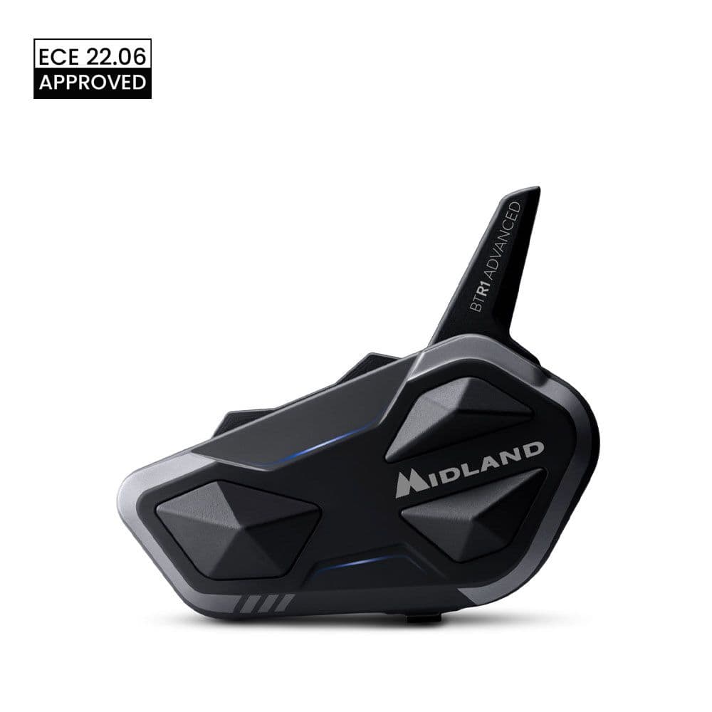 Midland BTR1 ADVANCED X TWIN 2x Interkom z radiem FM + słuchawki i mikrofon - interkom motocyklowy Bluetooth - zestaw na dwa kaski
