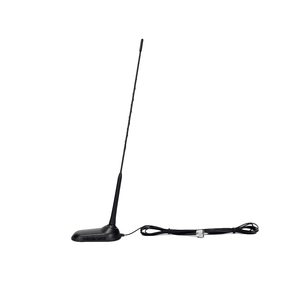 President Bill II Plus + antena CB Virginia F 50cm dyskretny zestaw CB radio