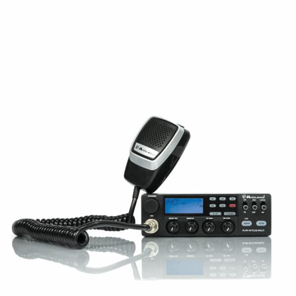 MIDLAND ALAN 48 PRO CB Radio 12/24V z automatycznym SQ, płynnym RF Gain, Mic-Gain, ANL, DualWatch
