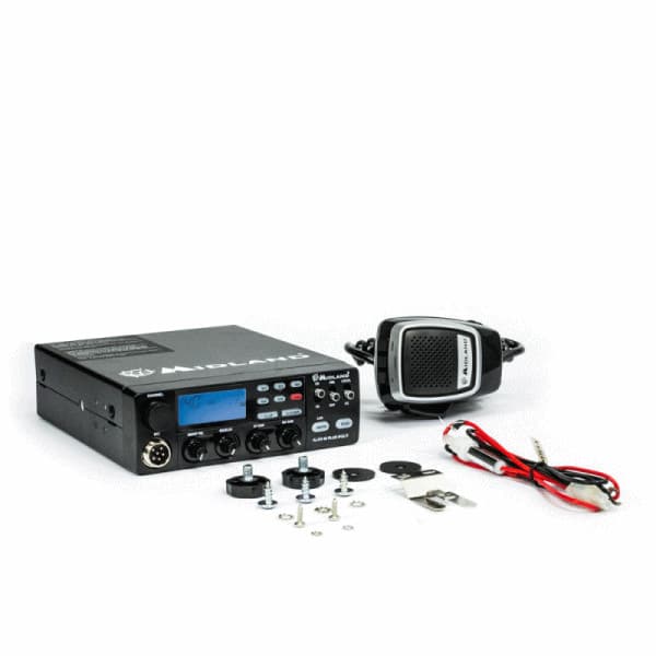 MIDLAND ALAN 48 PRO CB Radio 12/24V z automatycznym SQ, płynnym RF Gain, Mic-Gain, ANL, DualWatch
