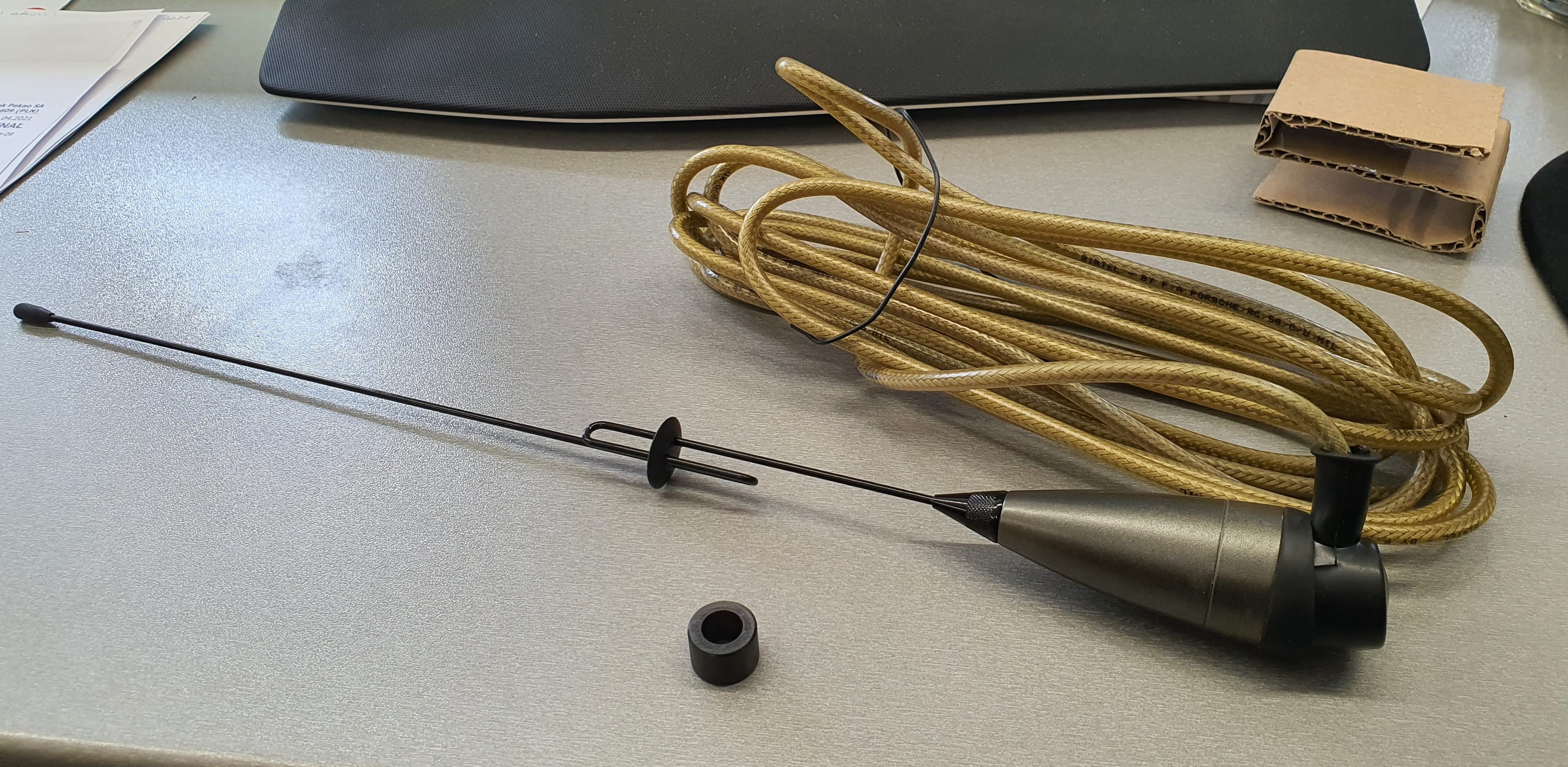 Sirtel Porsche dyskretna Antena CB montażowa 40cm kabel 4m [do aut sportowych] - PRZECENA!