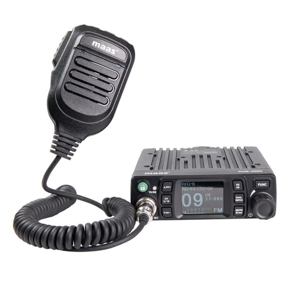 MAAS KCB-4000 kompaktowe CB radio 12/24V z ASC, VOX, NRC, RF Gain oraz wskaźnik siły sygnału 