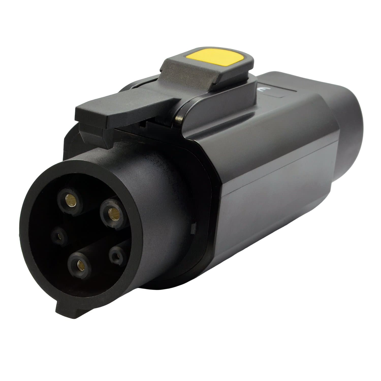 Adapter do ładowania pojazdów elektrycznych Type 2 na Type 1 - 32A 8kW (np. USA/EU)