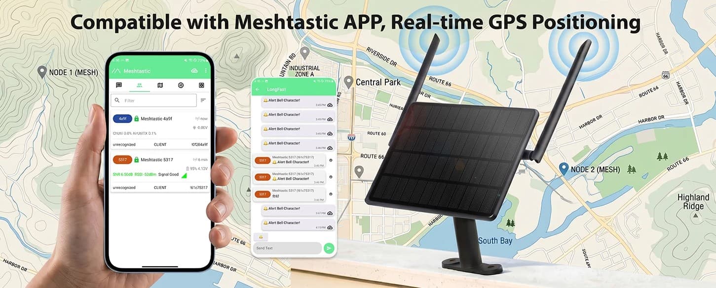ThinkNode M6 przemiennik Meshcore / Meshtastic niezależny solarny węzeł sieci LoRa 868MHz GPS moduł XIAO nRF52840 + SX1262