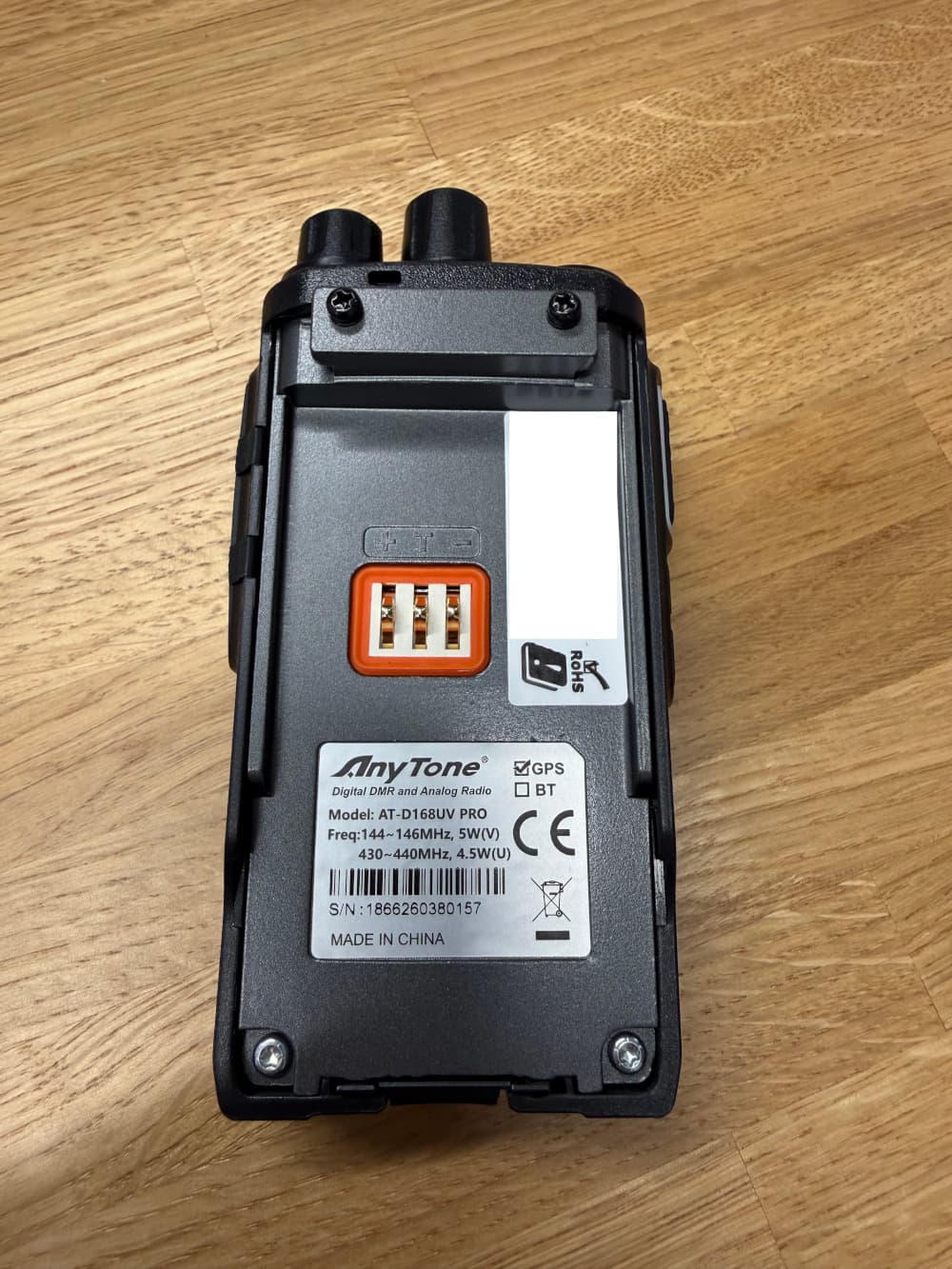 AnyTone AT-D168UV PRO ręczny radiotelefon cyfrowy/analogowy DMR wersja EXPORT VHF/UHF (136-174MHz, 400-480MHz) APRS GPS pełna polska instrukcja