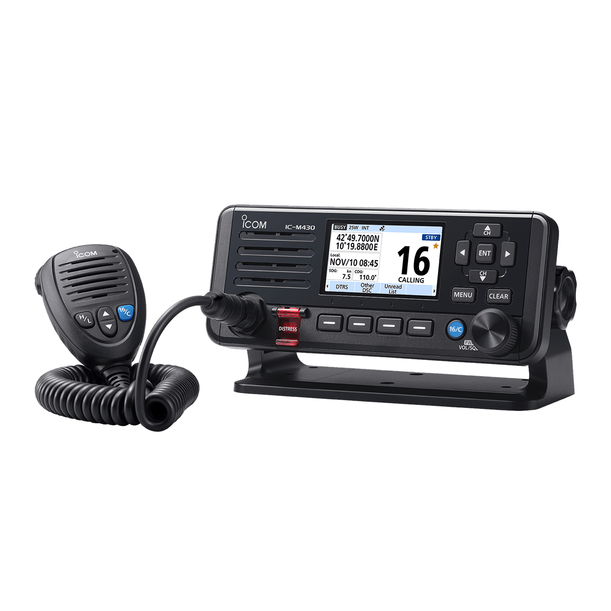 Icom IC-M430E radiotelefon morski VHF 25W , IPX7, DSC, GNSS i NMEA 2000 Made in Japan