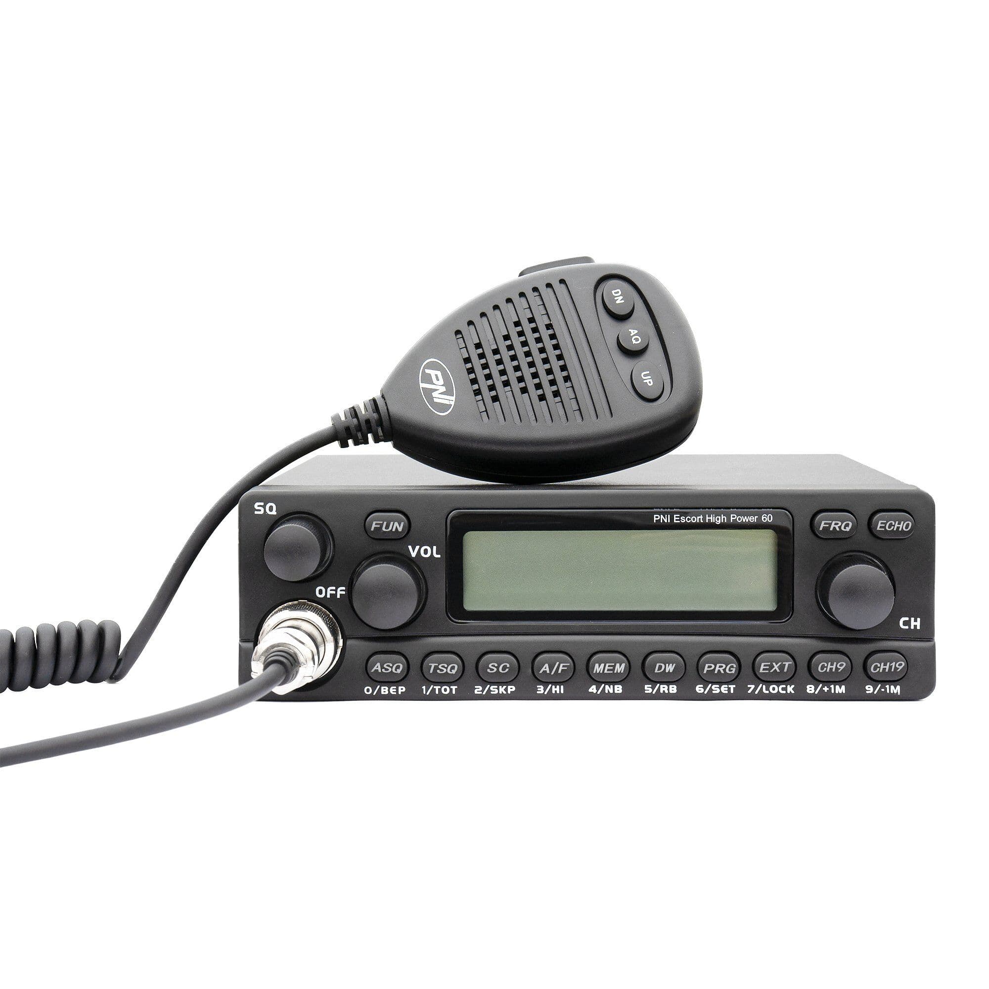 PNI Escort HP-60 CB radio AM/FM High Power 60, VFO, 1-DIN
