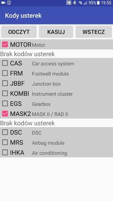 Interfejs diagnostyczny OBD-II do BTOOL Expert - diagnostyka silnika i wypalanie DPF dla BMW DIESEL 116d, 118d, 120d, 316d, 318d, 320d, 325d, 330d, 335d, 520d, 525d, 530D, X1 X3 X5 diesel N47 N57
