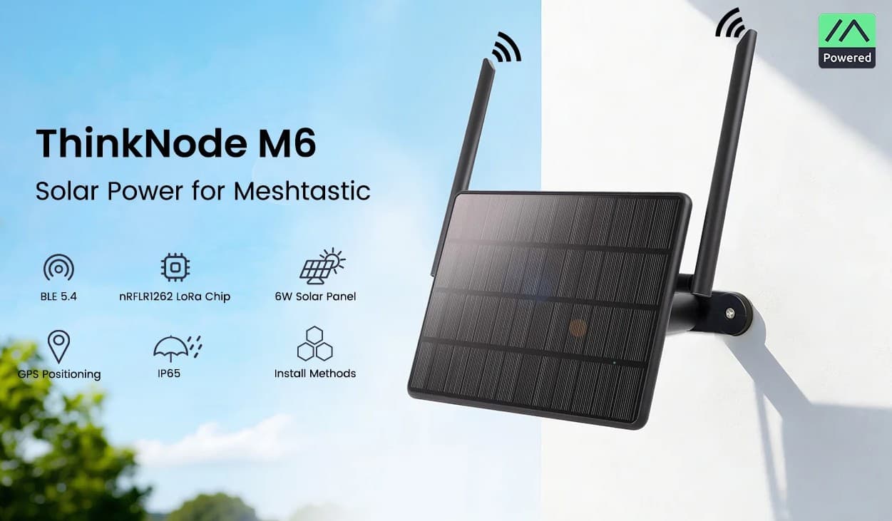 ThinkNode M6 przemiennik Meshcore / Meshtastic niezależny solarny węzeł sieci LoRa 868MHz GPS moduł XIAO nRF52840 + SX1262
