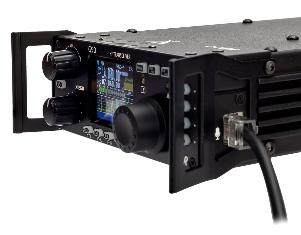 XIEGU G90 EXPORT radiotelefon amatorski 0.5-30MHz bez przerw, 20W, SDR, ATU, kolorowy wyświetlacz, wodospad (Xiegu G90S)