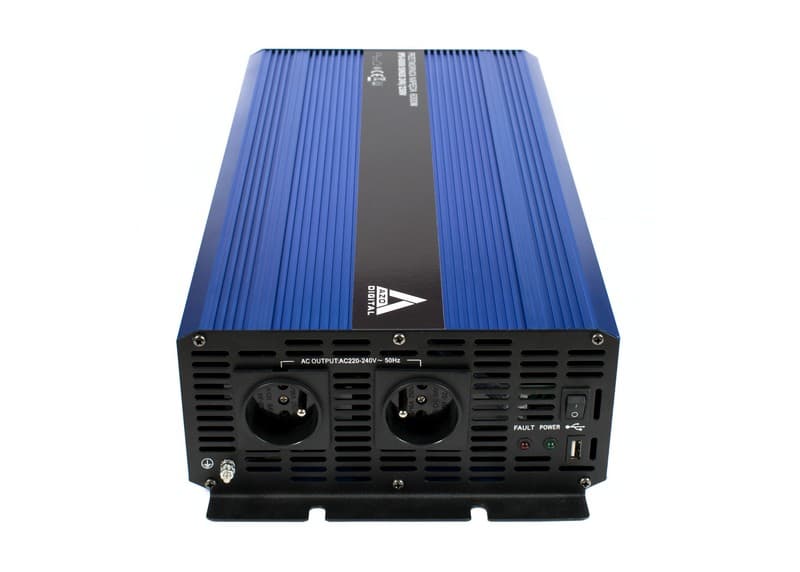 AZO IPS-8000-S SINUS Przetwornica napięcia 24V/230V 8000W z miękkim startem np. POMPY PIECE CO LODÓWKI KOMPRESORY - 3 lata gwarancji