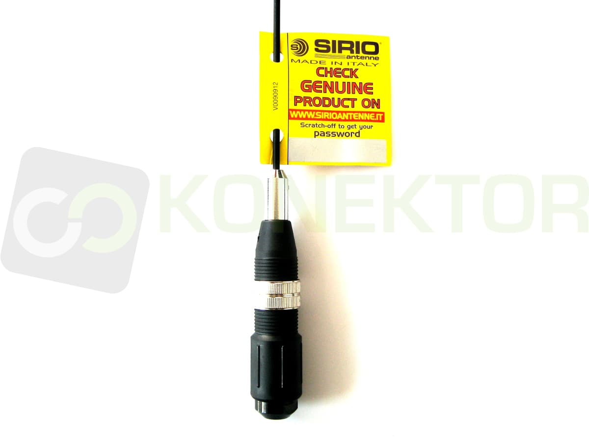 SIRIO SNAKE 27 radiator M6 Antena CB montażowa 113cm gwint M6 np. VOLVO SCANIA MAN Mercedes Actros podstawa Pirat