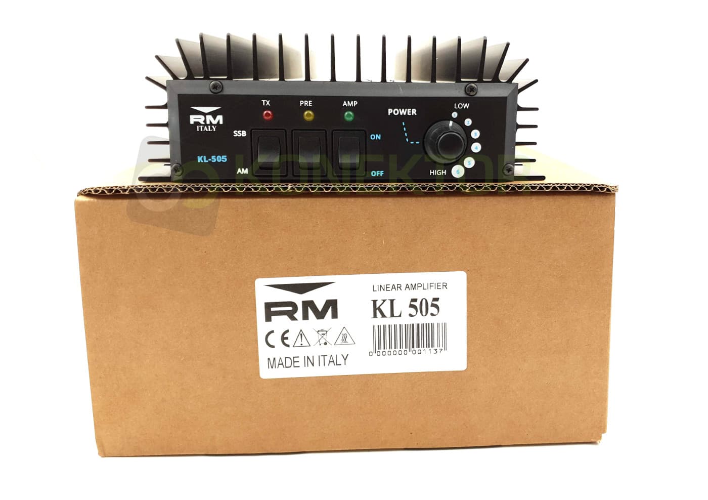 RM KL 505 - wzmacniacz mocy KF 230W AM/FM/SSB/CW 1.8-30MHz Made in Italy (RM KL505)