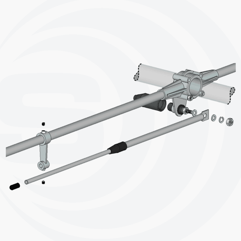 SIRIO SY-4 kierunkowa antena bazowa CB / 10m 4 elementowa YAGI zysk 11dBd, 13.15dBi