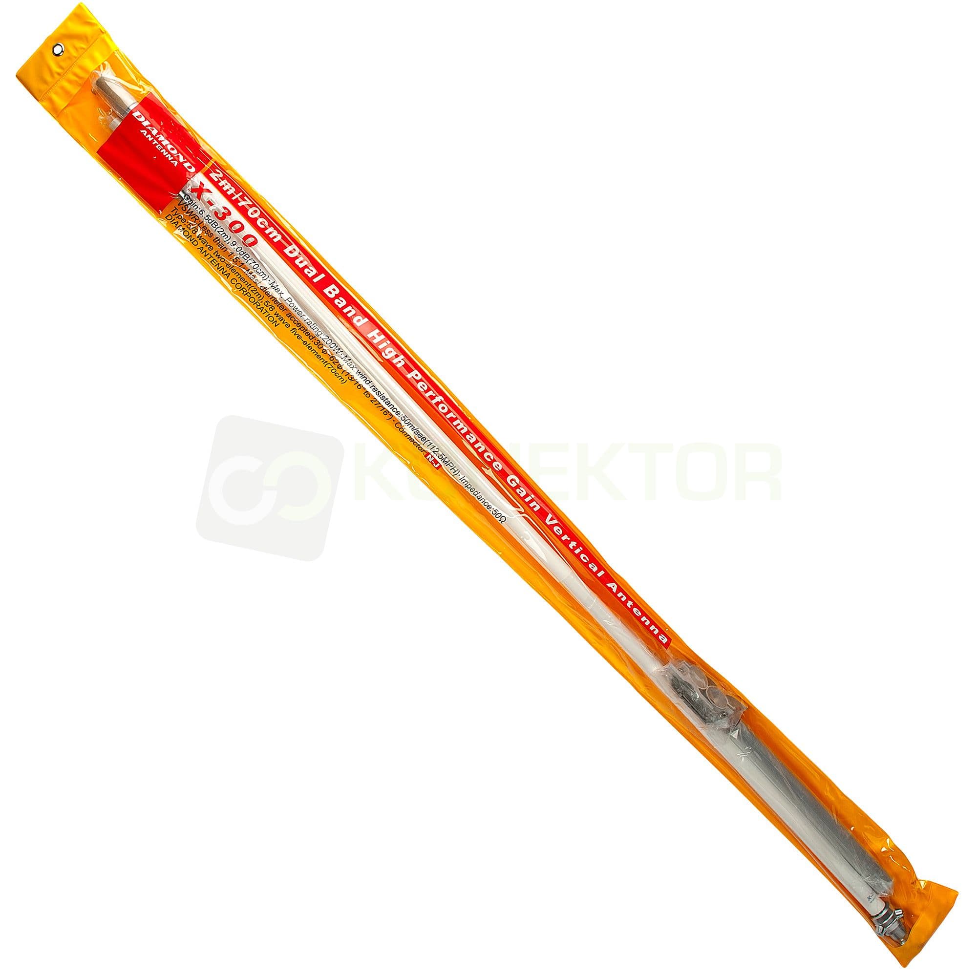 Diamond X300N antena pionowa 2m/70cm długość 310cm (oryginał Diamond X-300-N Japan)