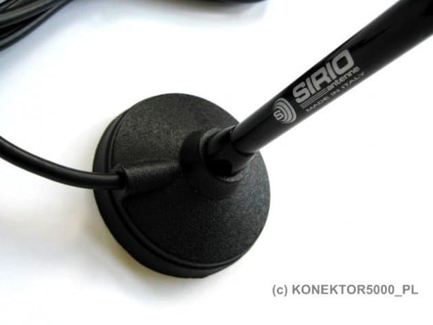 SIRIO CB 50 MAG dyskretna i estetyczna antena CB magnesowa 50cm kabel 3m
