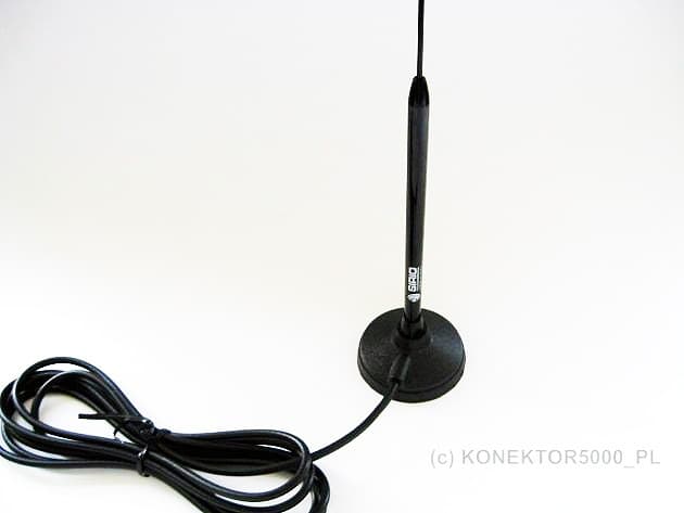 SIRIO CB 50 MAG dyskretna i estetyczna antena CB magnesowa 50cm kabel 3m