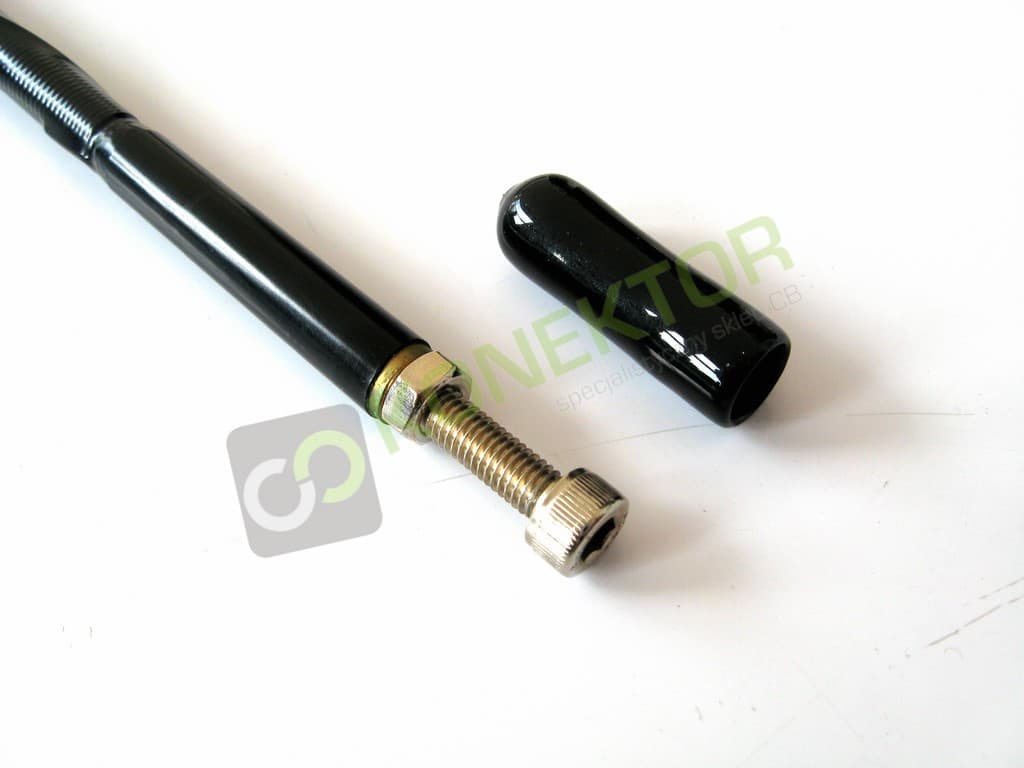 Promiennik do anteny Pirat czarny gwint M6 VOLVO SCANIA MAN Mercedes Actros antena